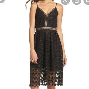 Sam Edelman black star lace dress